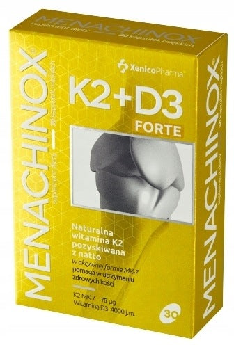 Menachinox K2+D3 4000 Forte bone resistance 30 kaps.