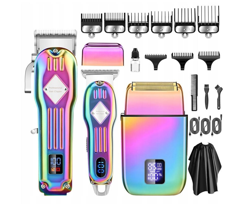 Men’s 3in1 Hair Clipper Shaver Set 973 Gradient 5W Hair Trimmer And Beard