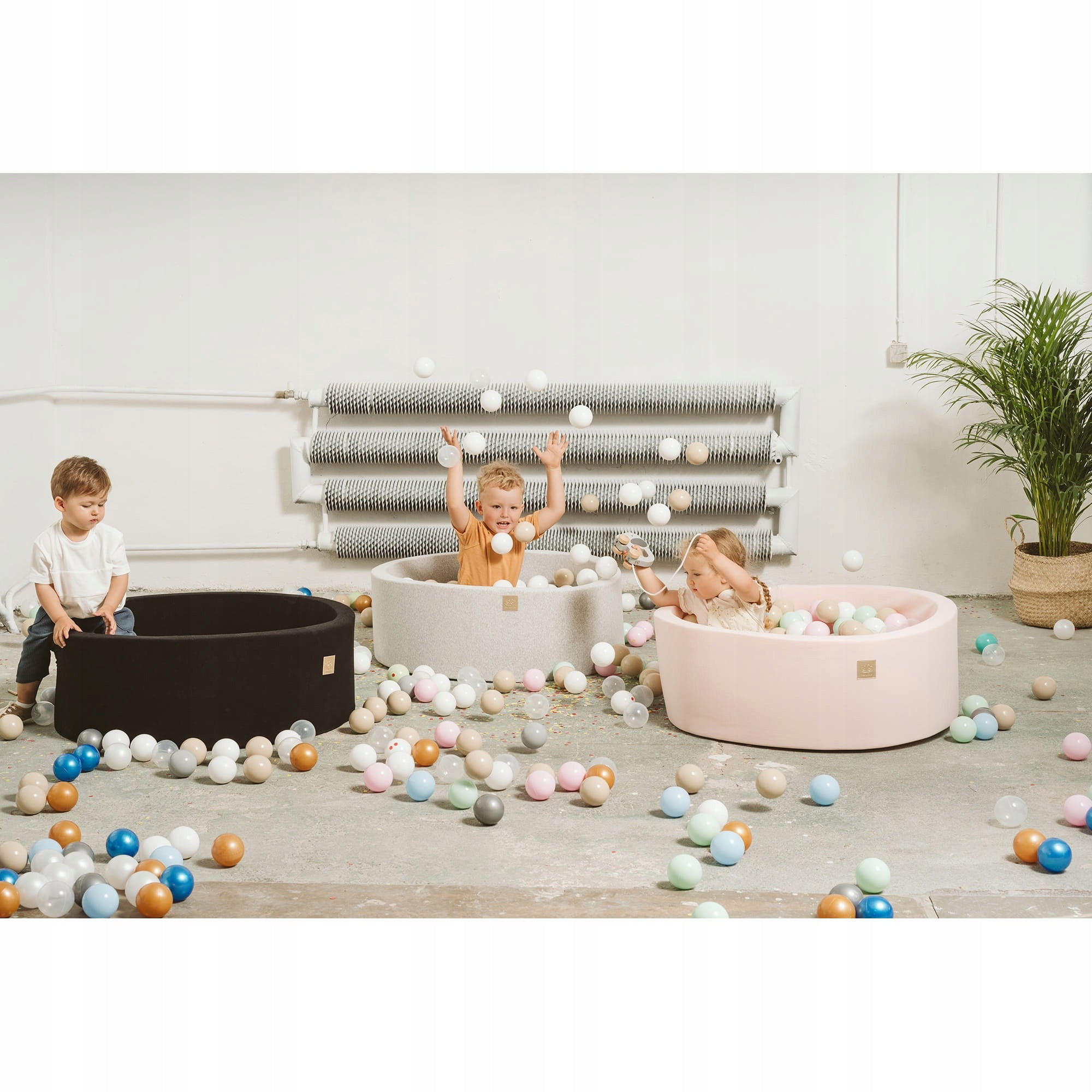 MeowBaby Round Dry Pool for Children 90x40cm/ Minimum kid's age 0