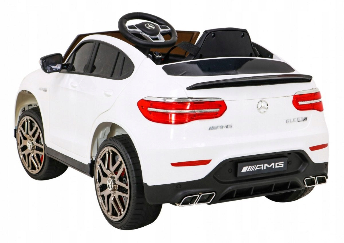 Mercedes Benz GLC63S for children, White SUV + Remote control + 4x4 drive Manufacturer code PA.QLS-5688.BIA