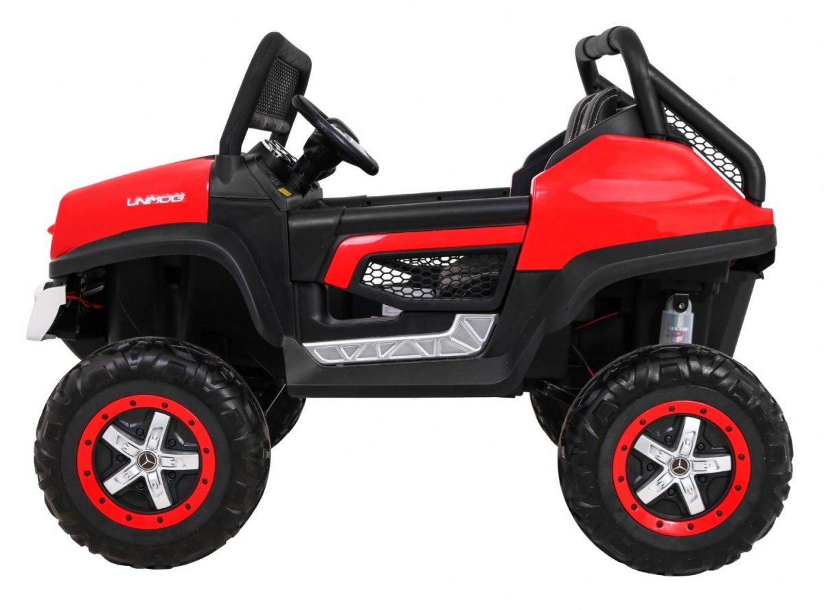 Mercedes Benz Unimog for children Red + 4x4 drive + Large remote control Kid's age 3＋ years