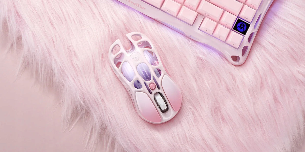 Mercury M1 Pro Sakura Pink Wireless Mouse 4KHz 26000 DPI Magnesium Alloy Packaging status original
