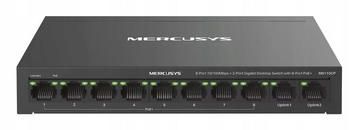 Mercusys MS110CP Fast Ethernet Network Switch (10/100) PoE Support