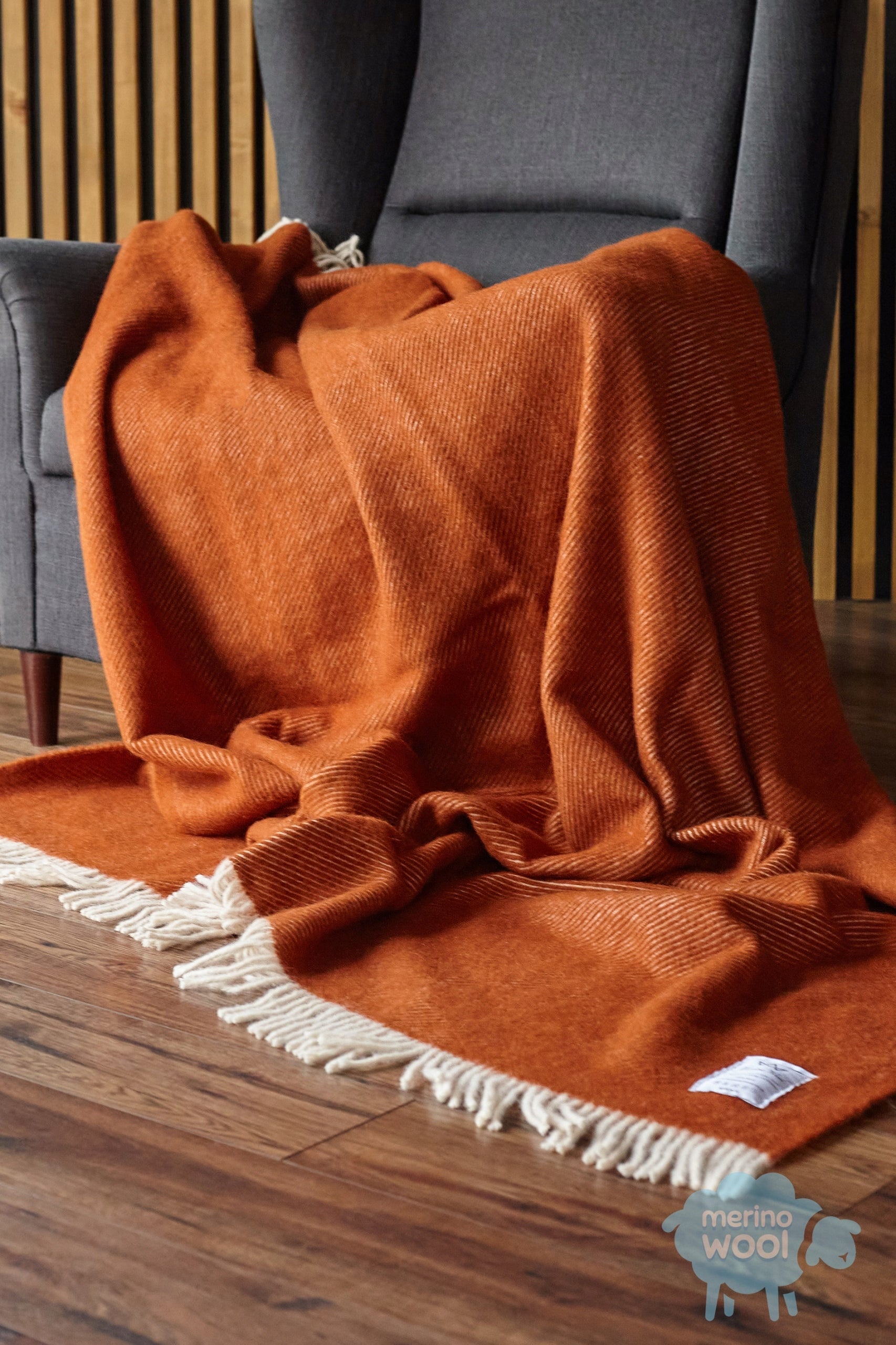 Merino Wool - Wool BLANKET , sofa cover , bed 100% wool 160 x 200 Brand Merino Wool