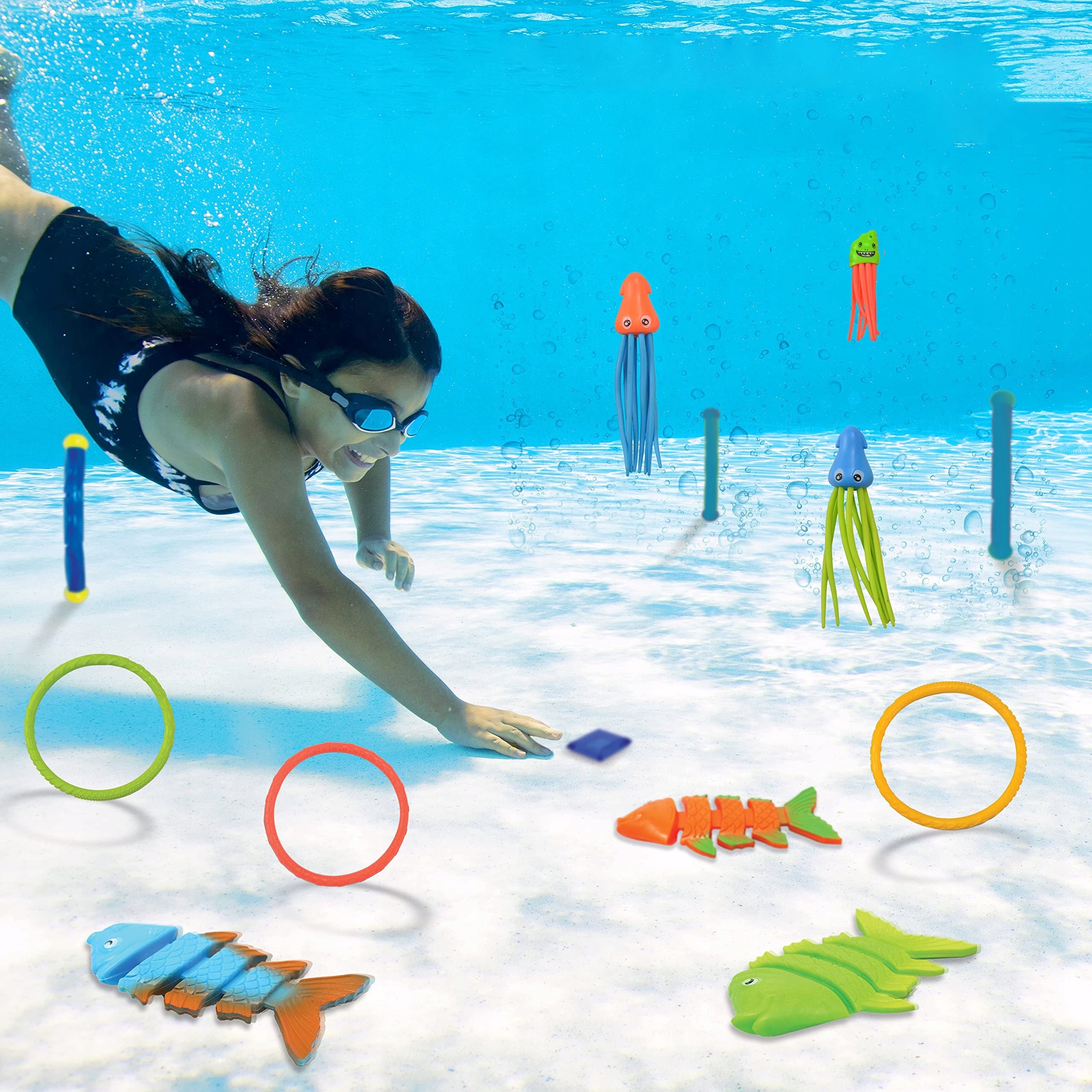 Mermaids for Swimming Set – Toys for Swimming Pool and Bathtub Kind balls
