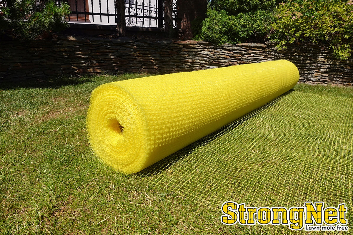 Mesh Against Moles 50g 2x10m Yellow For Moles Under Lawn Premium Strong Packaging status original