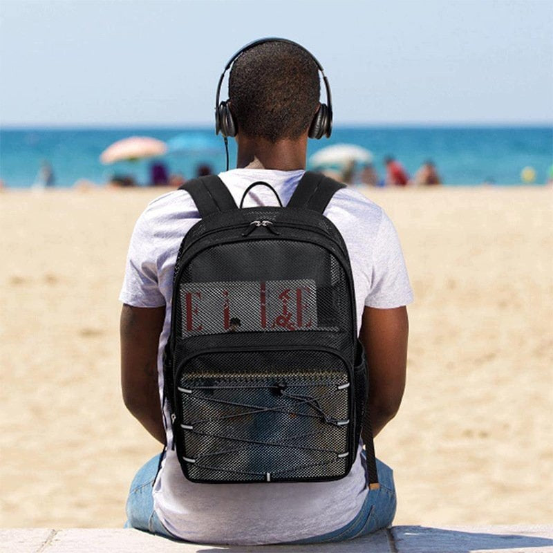 Mesh Backpack for Swimming and Fitness Blue Breathable For Beach And Brand no brand