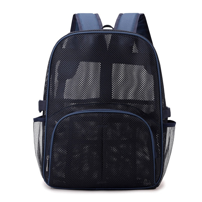 Mesh Backpack for Swimming and Fitness Blue Breathable For Beach And