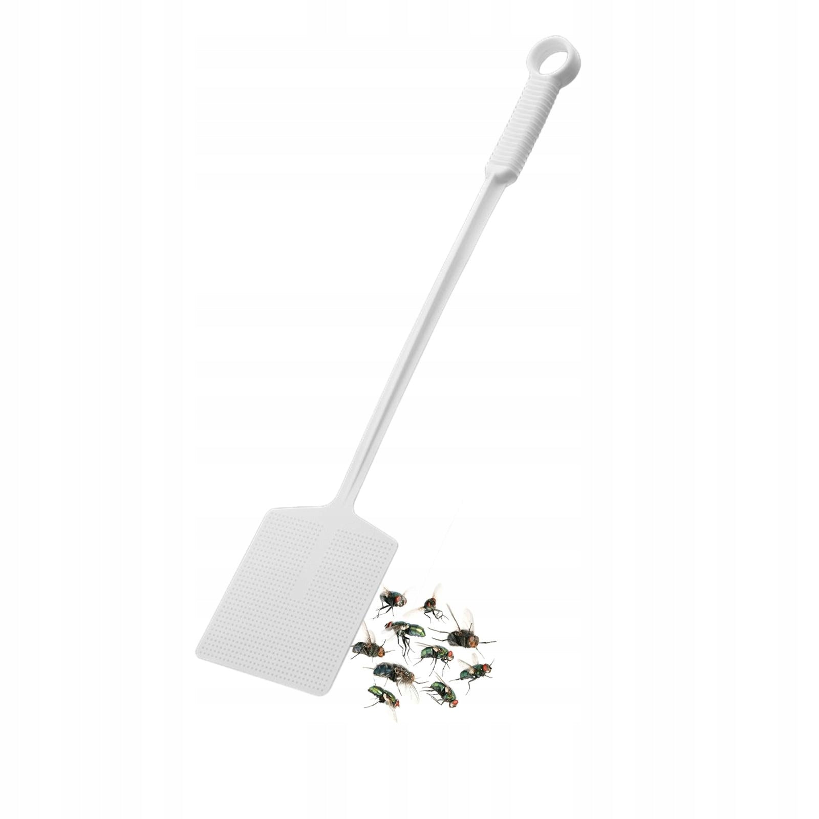 Mesh Mosquito Swatter with Long Handle Bees Swatter Fly Swatter White