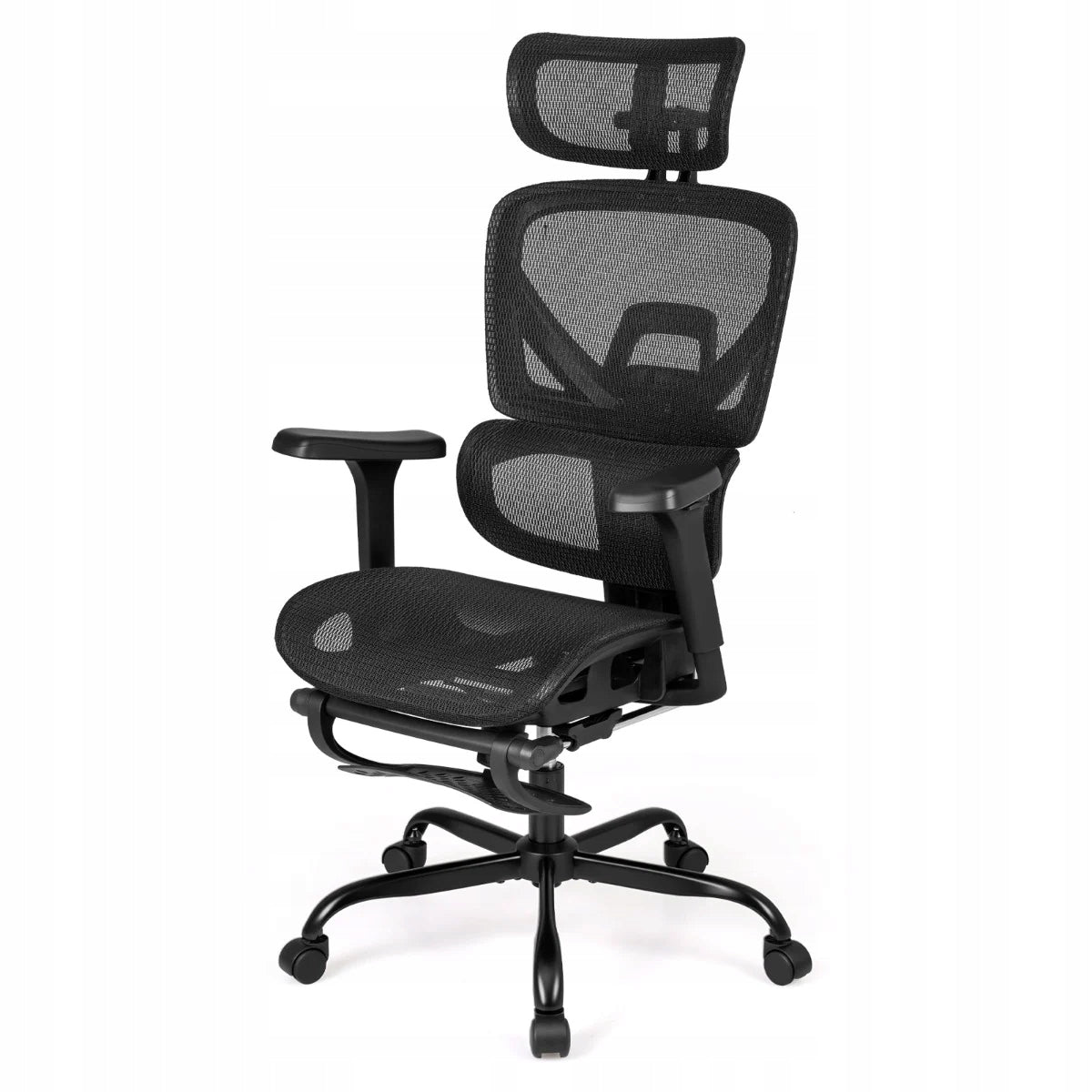 Mesh Swivel Office Chair with Footrest Ergonomic Chair