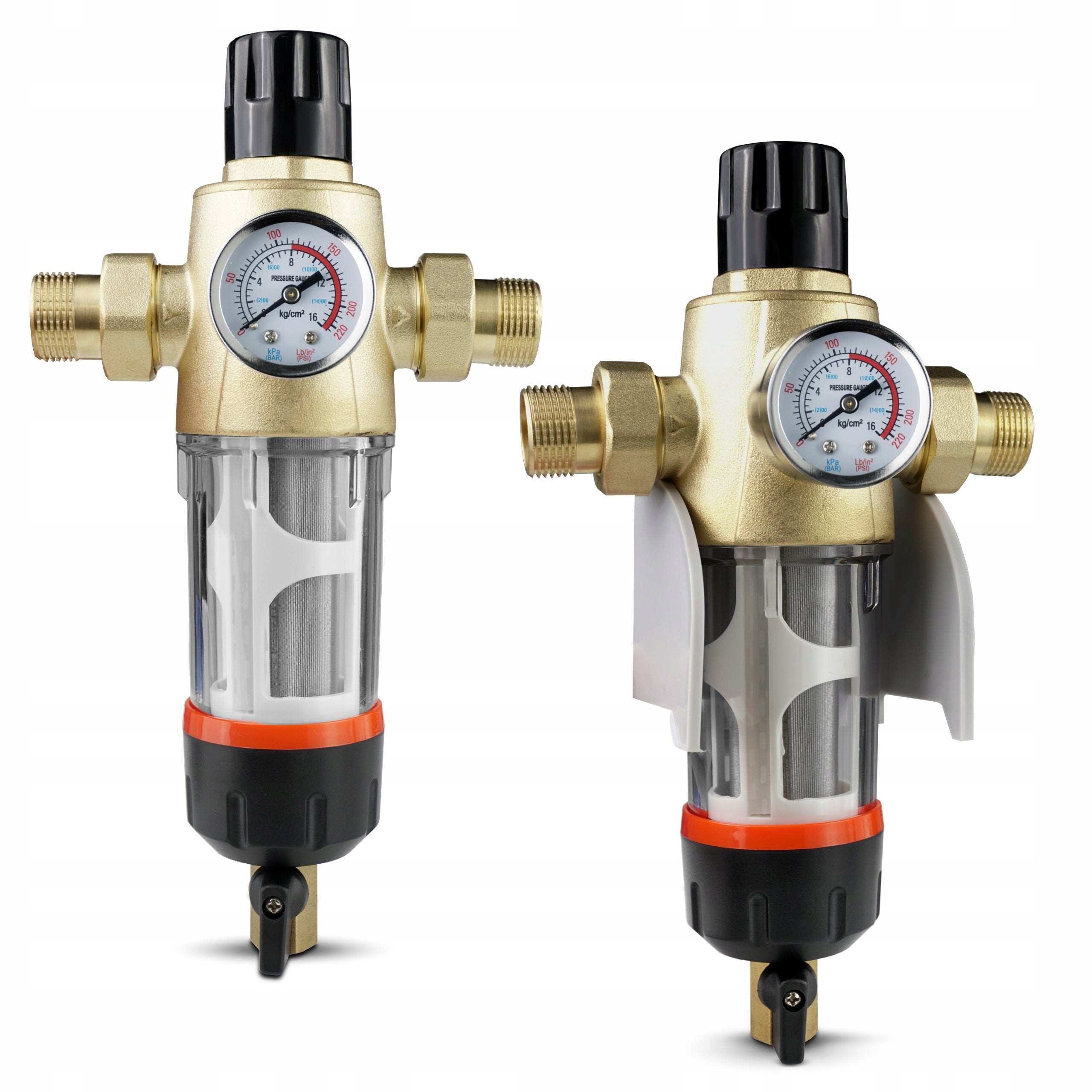 Mesh Water Filter with Pressure Reducer Brass Pressure Gauge 3/4 / 1 ″ Packaging status original