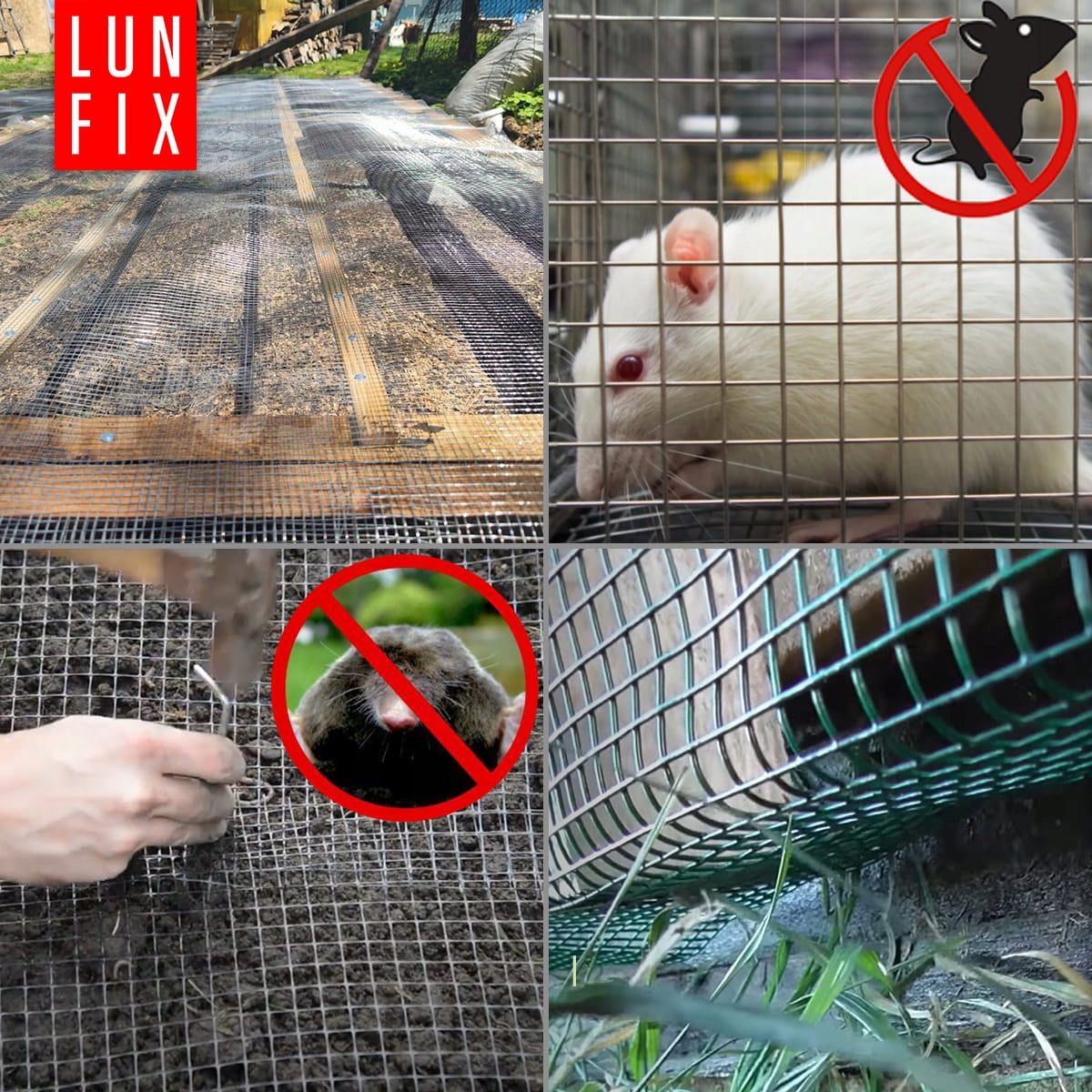 Mesh against rodents 5mb for moles marten metal voles 6x6 h1 fi0,65 Manufacturer Lun Fix