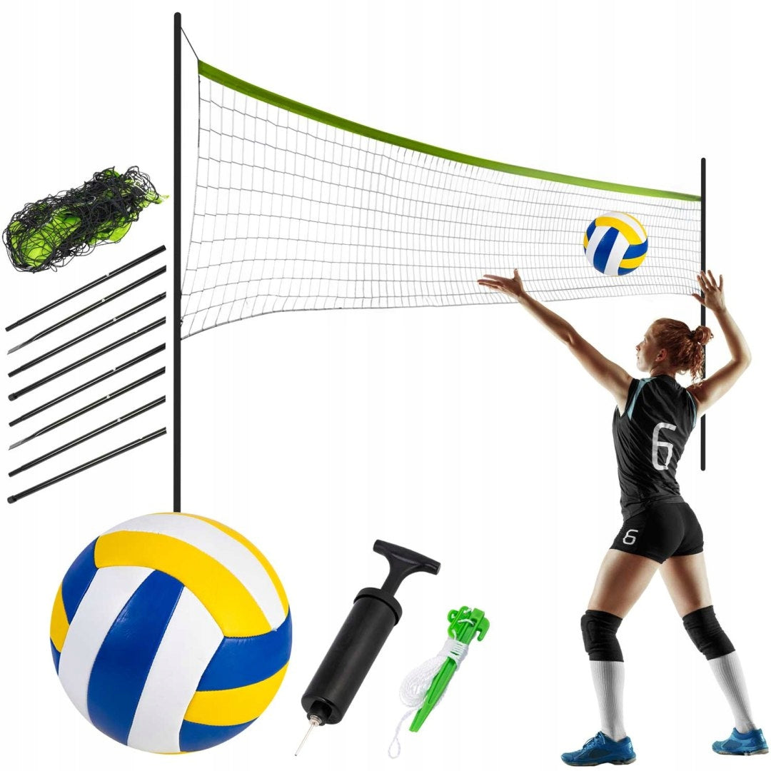 Mesh and frame for volleyball and badminton 570 cm