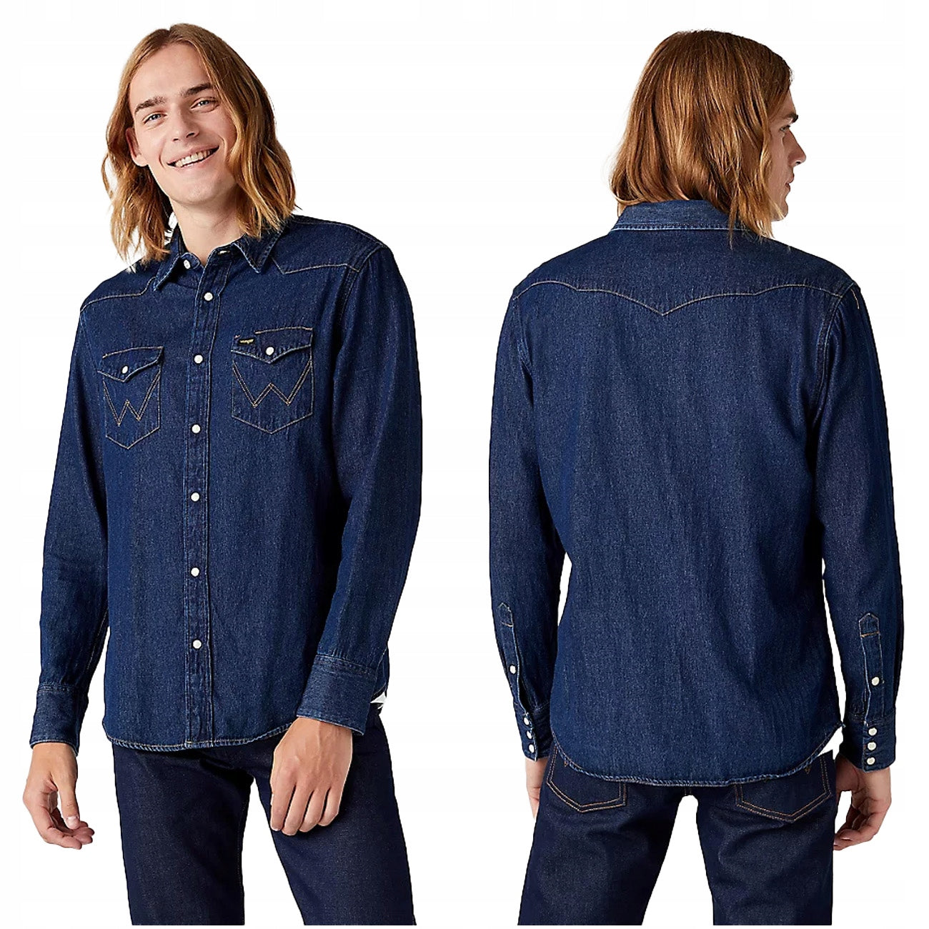 Džinsiniai marškiniai vyrams Wrangler