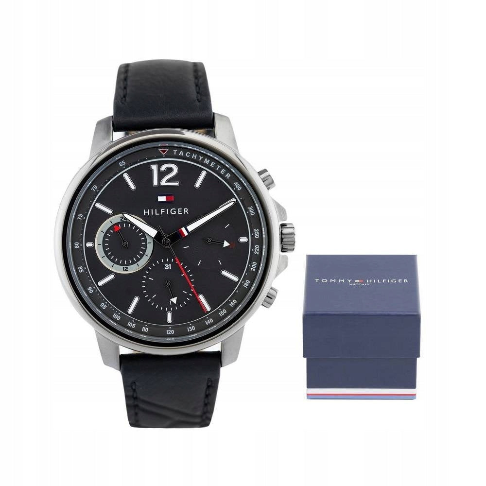 Tommy Hilfiger Herrenuhr Business 1791533, Schwarz 