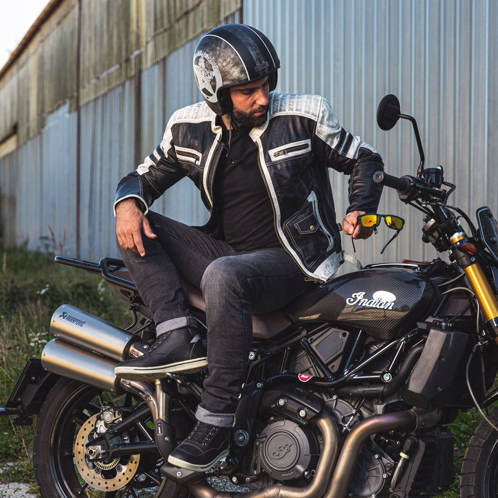 Herren-Motorradhose W-TEC Chancellor - Grau XXL 