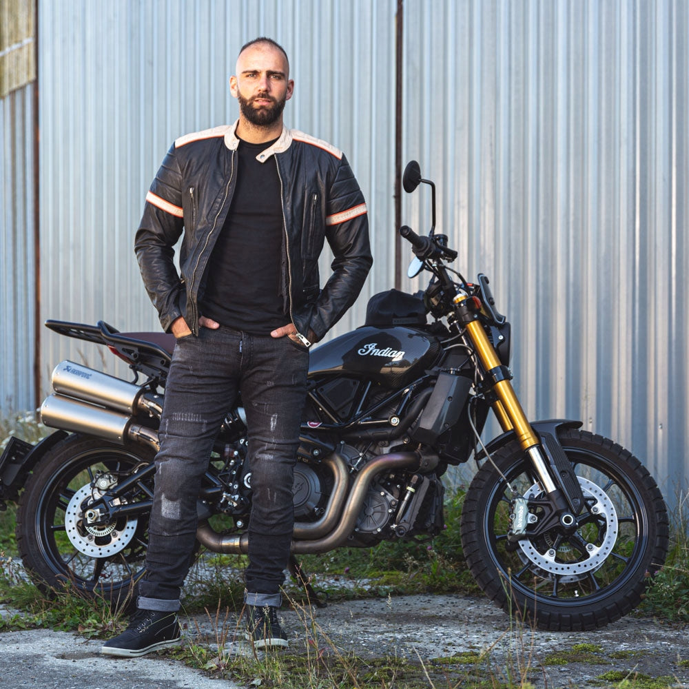 Herren-Motorradhose W-TEC Komaford - Dunkelgrau 5XL 