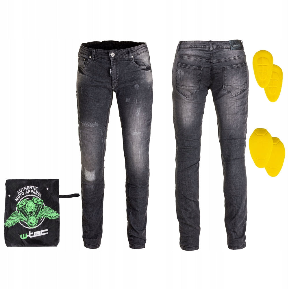 Herren-Motorradhose W-TEC Komaford - Dunkelgrau 5XL 