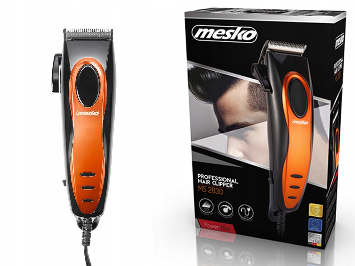 Mesko Hair Clipper 4 Interchangeable 15W Caps