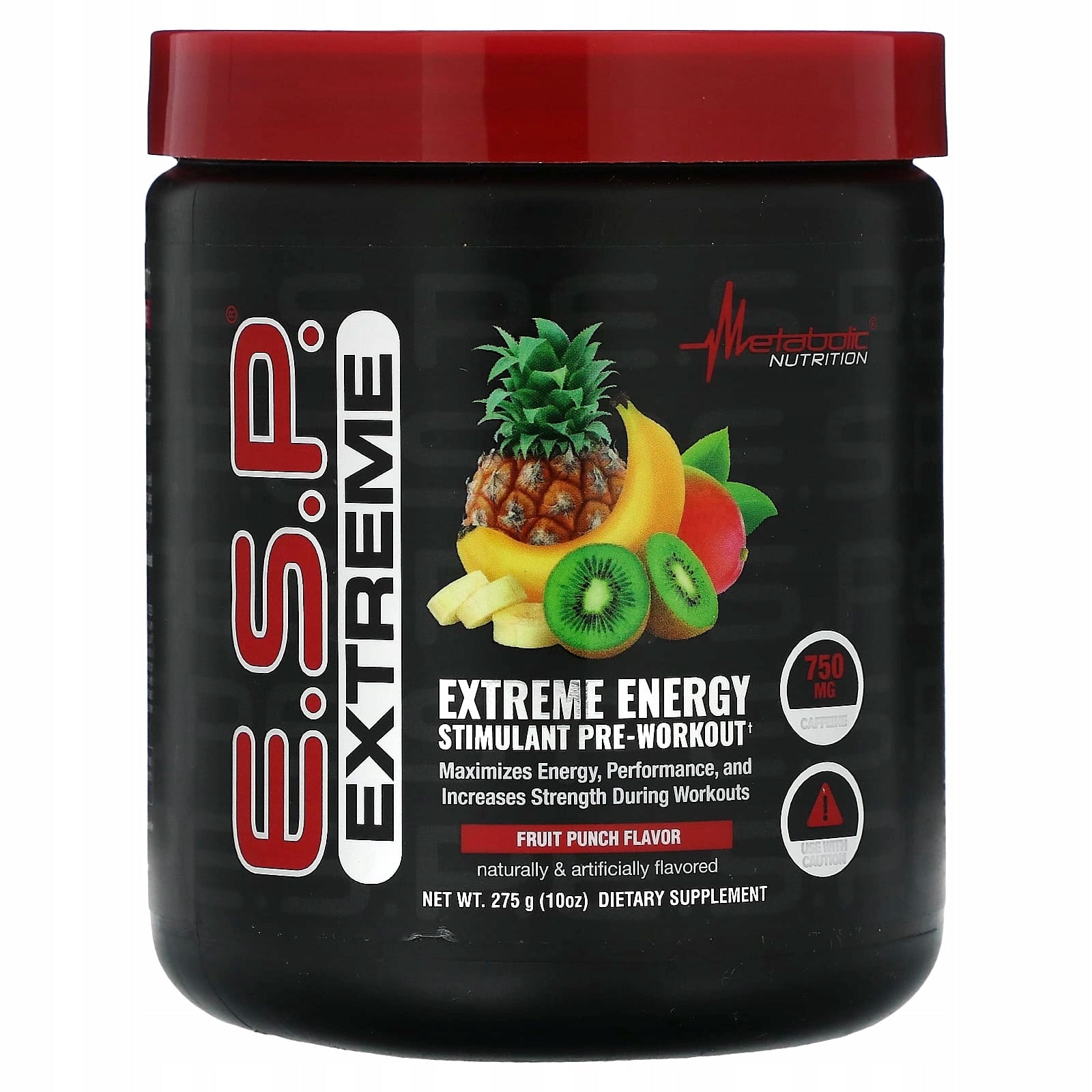 Metabolic Nutrition, ESP Extreme Energy pre-workout stimulant, punch ow