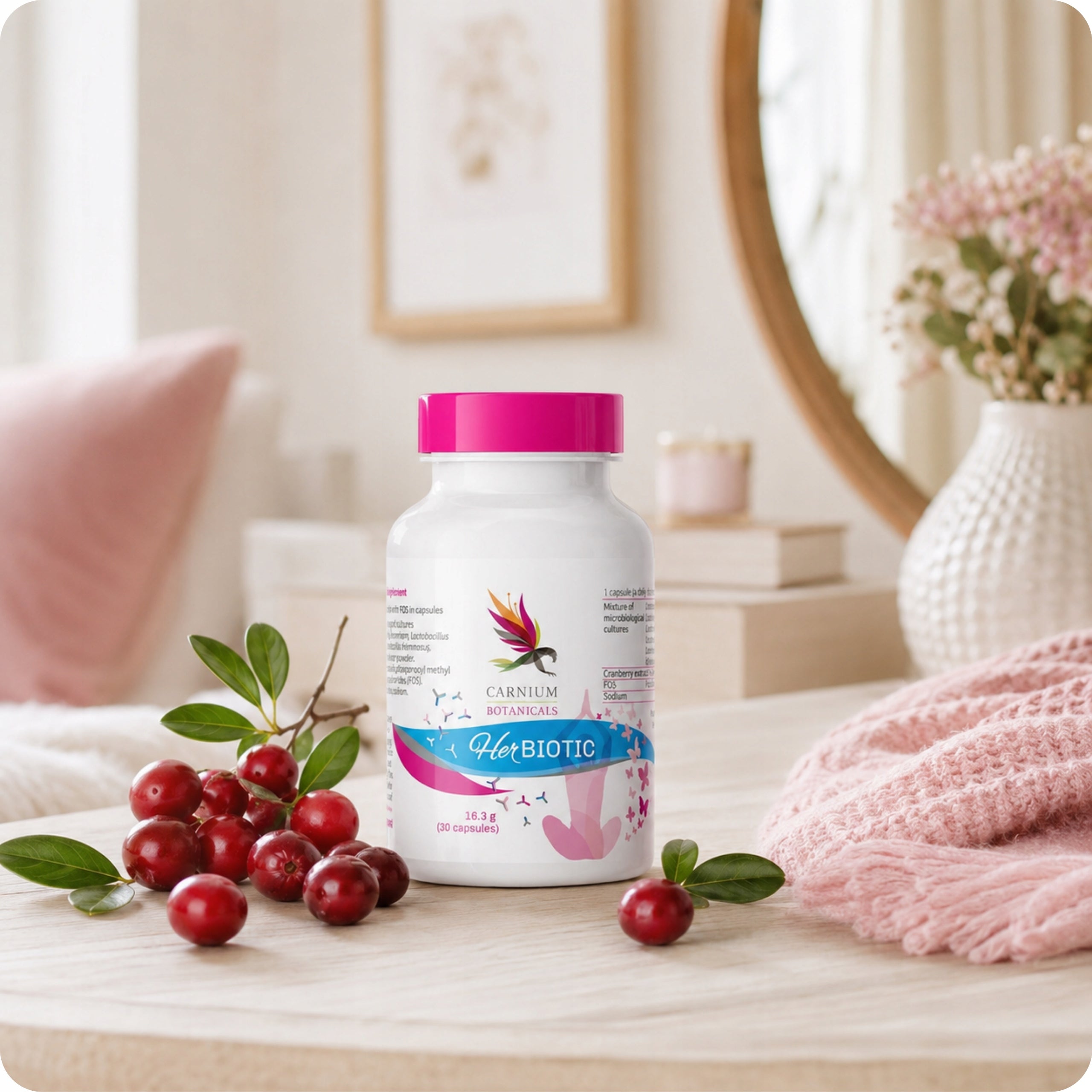 Metabolism Booster Hormonal Balance Carnium Botanicals Her Biotic Basic ingredient probiotic