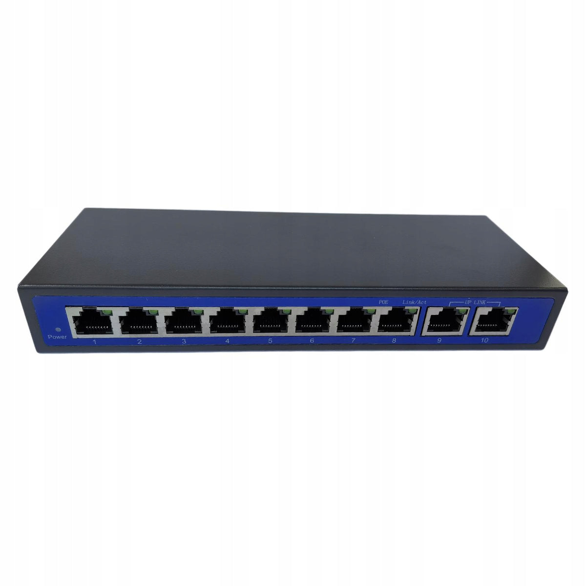 Metal 9Ports PoE Switch 10/100mbps 802.3af/at Ethernet Network Switch