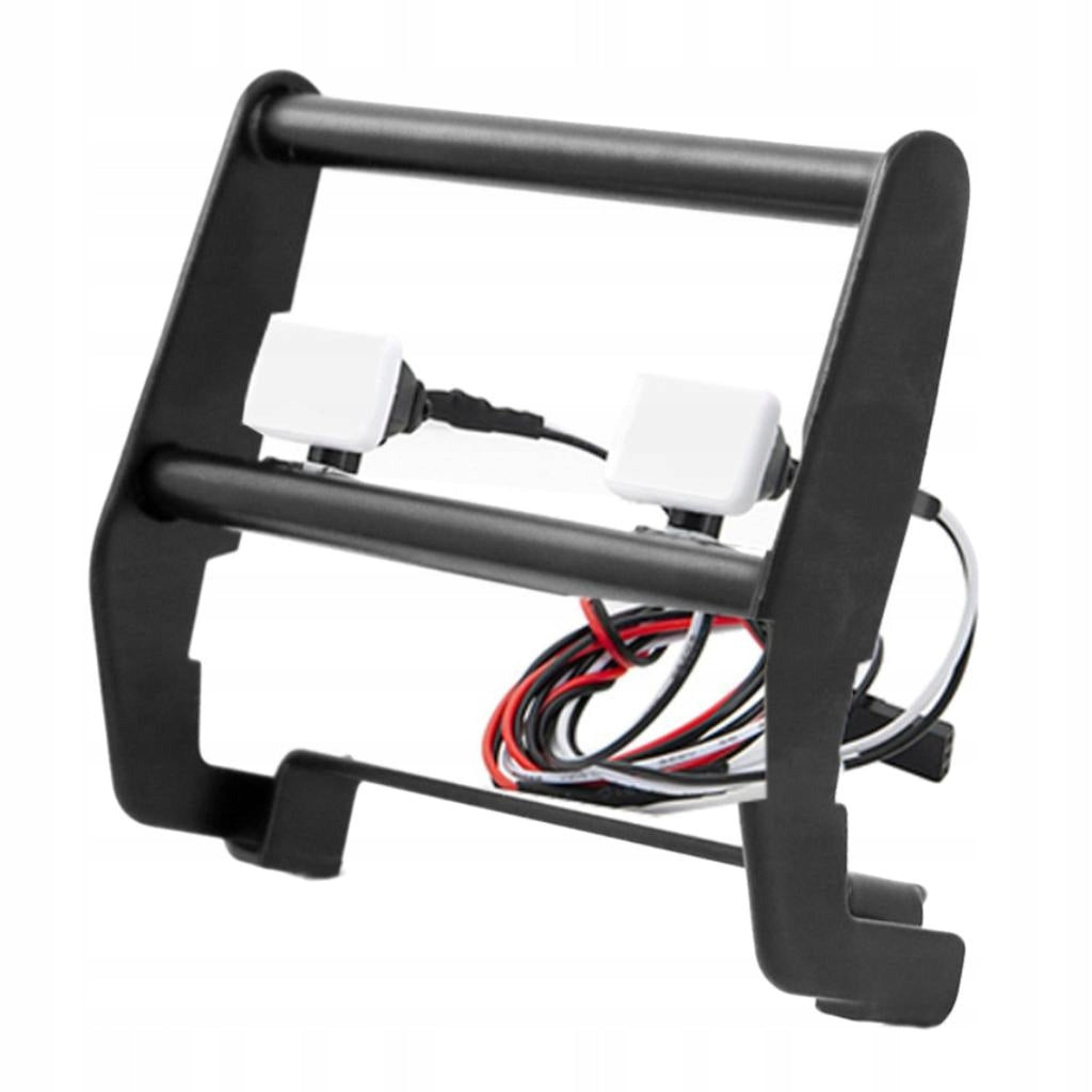 Metal Bull Bar Front Bumper with LED Light for Axial SCX10 90046 Black Packaging status original