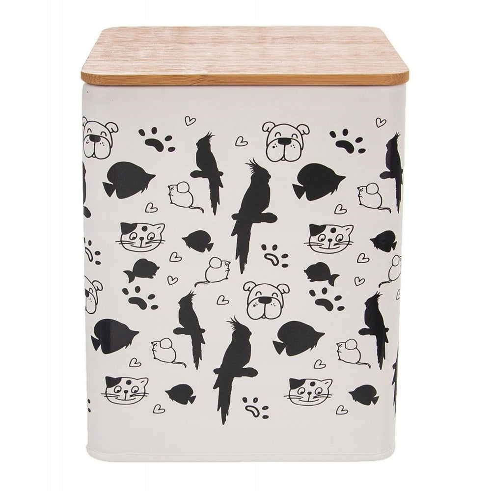 Metal Container Food Can Treats for Animal Cat Dog