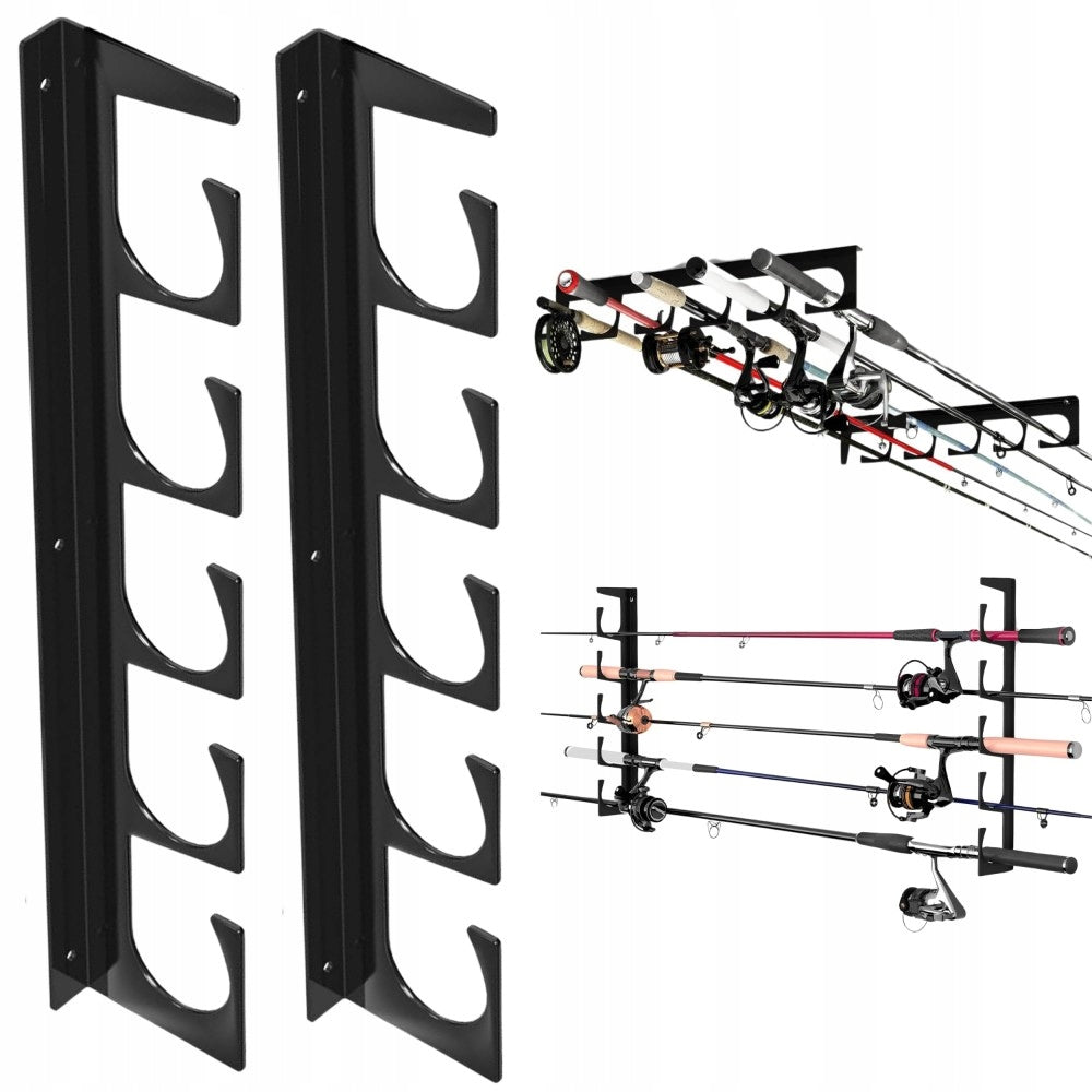 Metal Fishing Rod Hanger, Wall Stand Holder Fishing Rod Stand