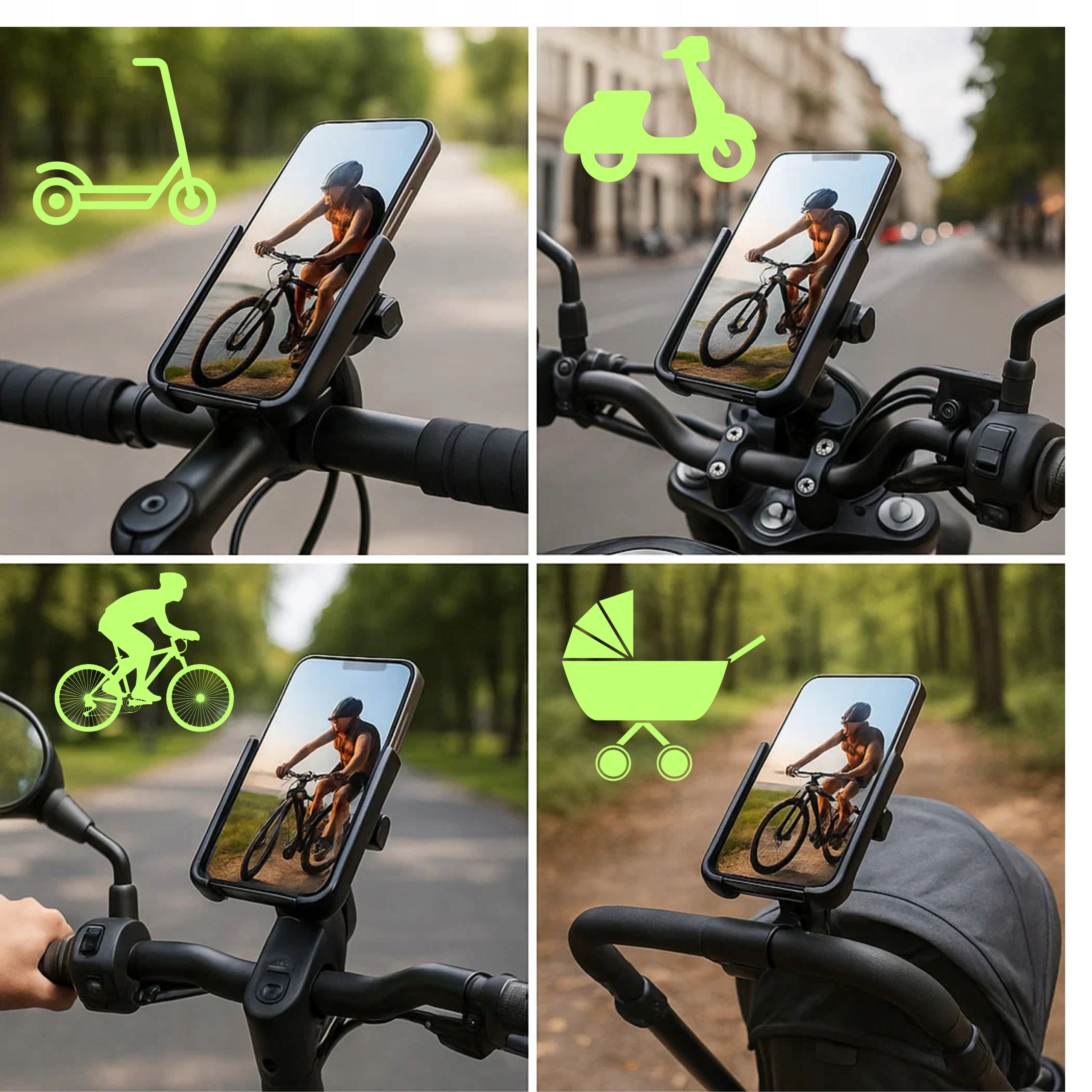 Metal Handlebar Holder For Phone Bike Motorcycle 360 Degree ALU MOC For multipurpose