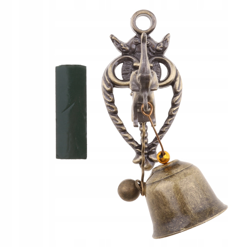 Metal Hanging Wind Chimes Ourdoor Decoration Ornament Bronze, Elephant Manufacturer no brand