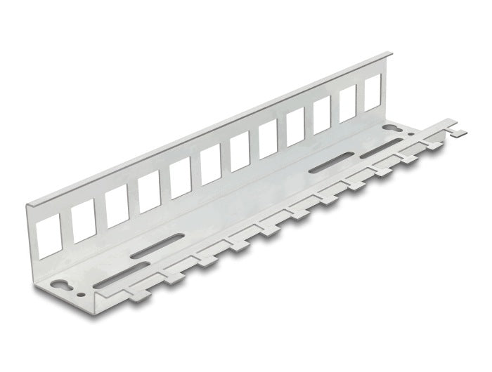 Metal Keystone holder for 12 ports on DIN rail and wall Delock 90631 Packaging status original
