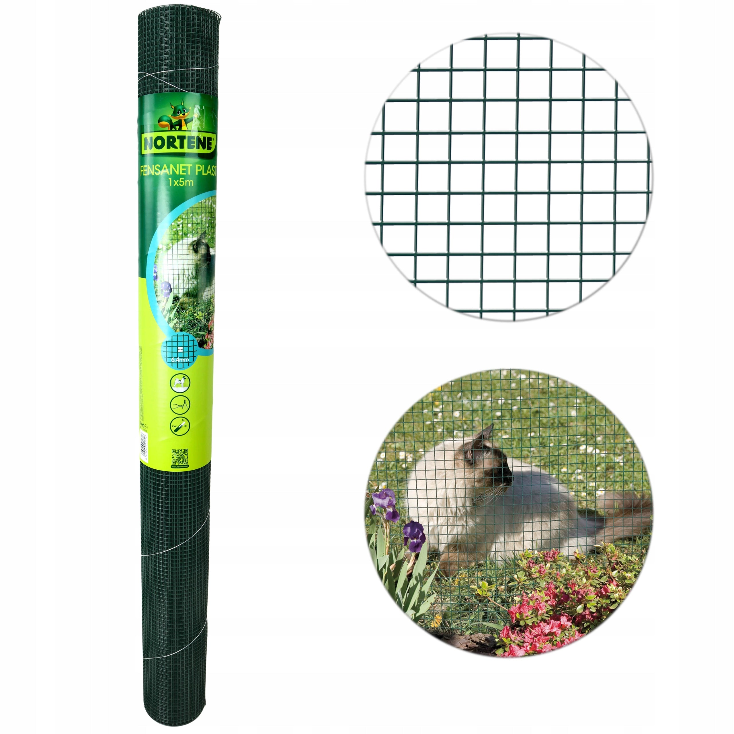 Metal Mesh Coated Welded 1x5m Garden Discount Breeding 6x6mm