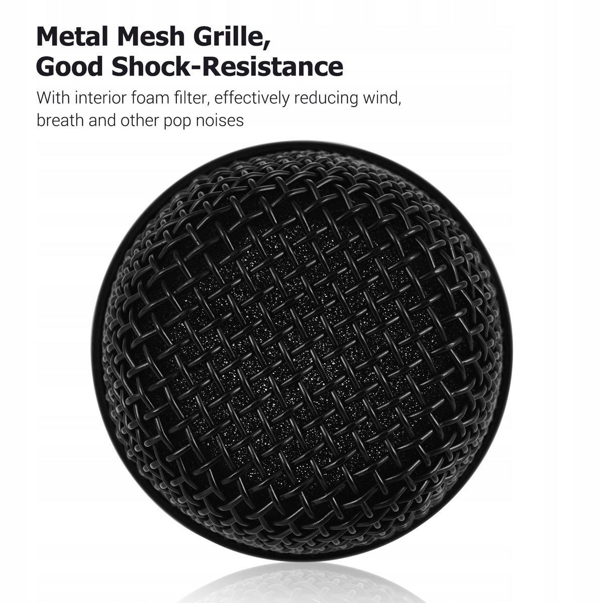Metal Microphone Mesh Replacement Grille in Inner Foam Filter CQ