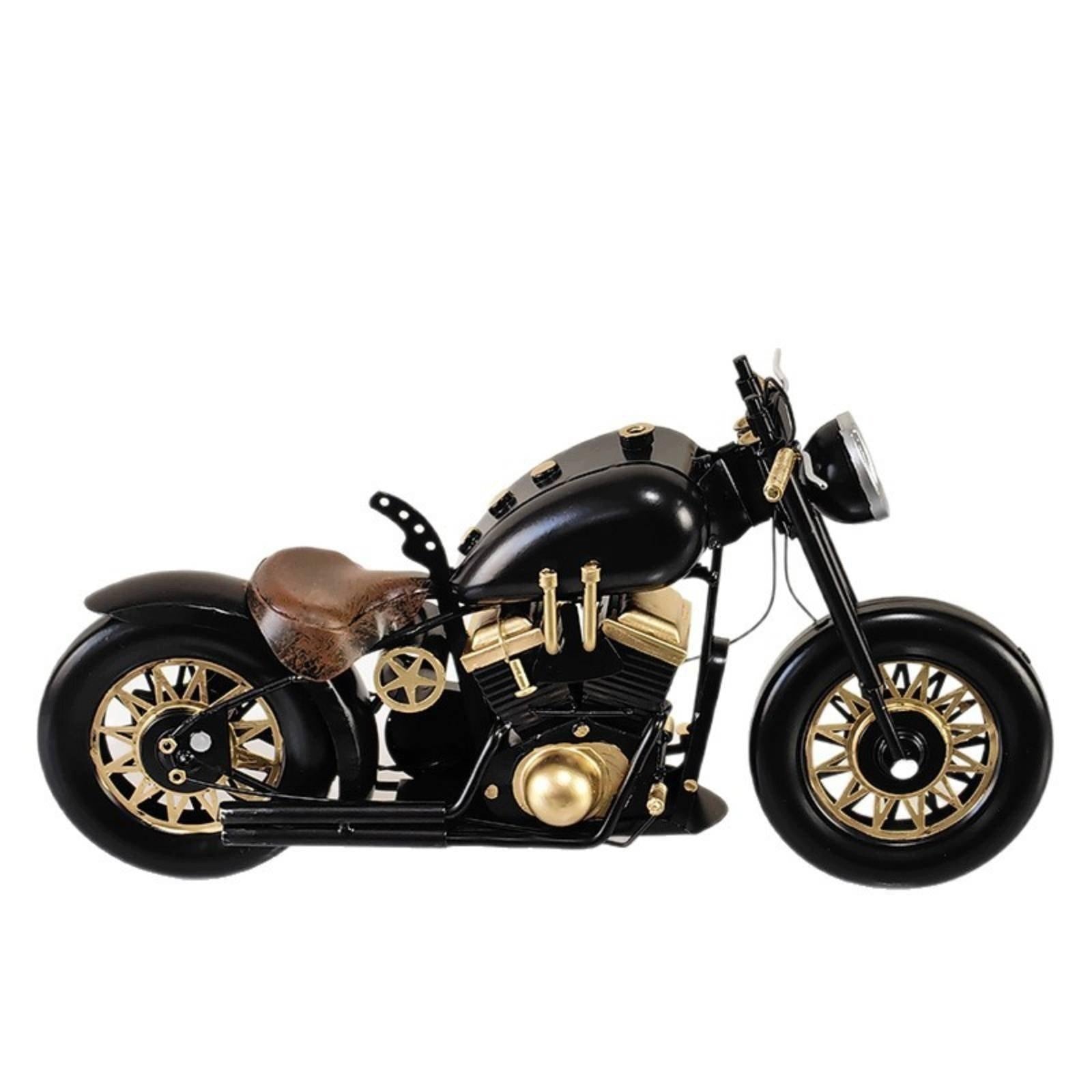 Metal Motorcycle Model Handmade Vintage Motorcycle Model