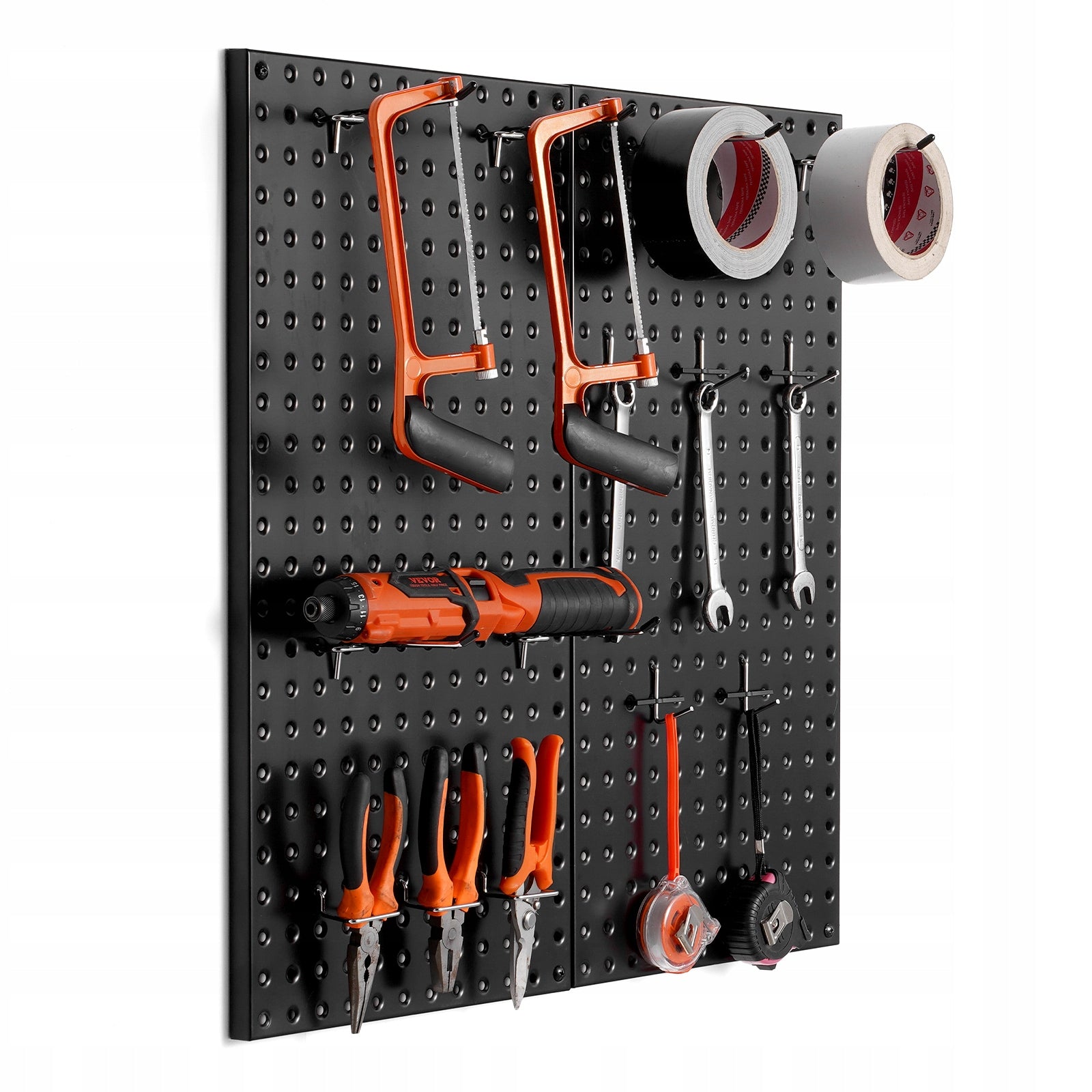 Metal Pegboard Panels 2 panels 24" x 12" Wall Organizer for Garage Tool