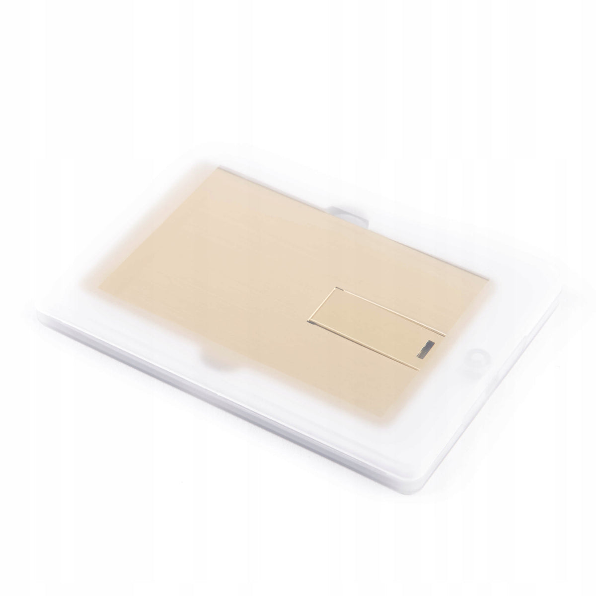 Metal Pendrive Card 32 GB Gold + Box + Engraving Your LOGO Color gold