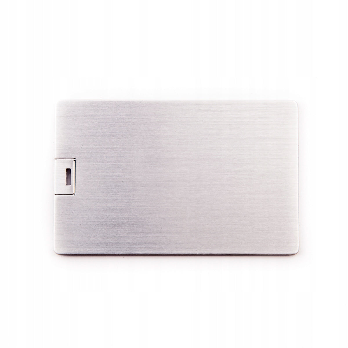 Metal Pendrive Card 8 GB Silver + Engraving Brand MemoRabbit
