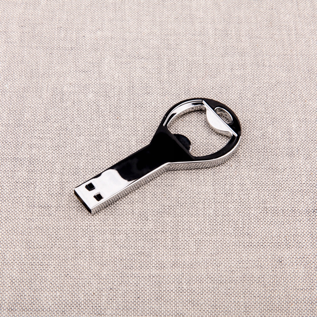 Metal Pendrive Opener 4 GB + Engraving Color silver