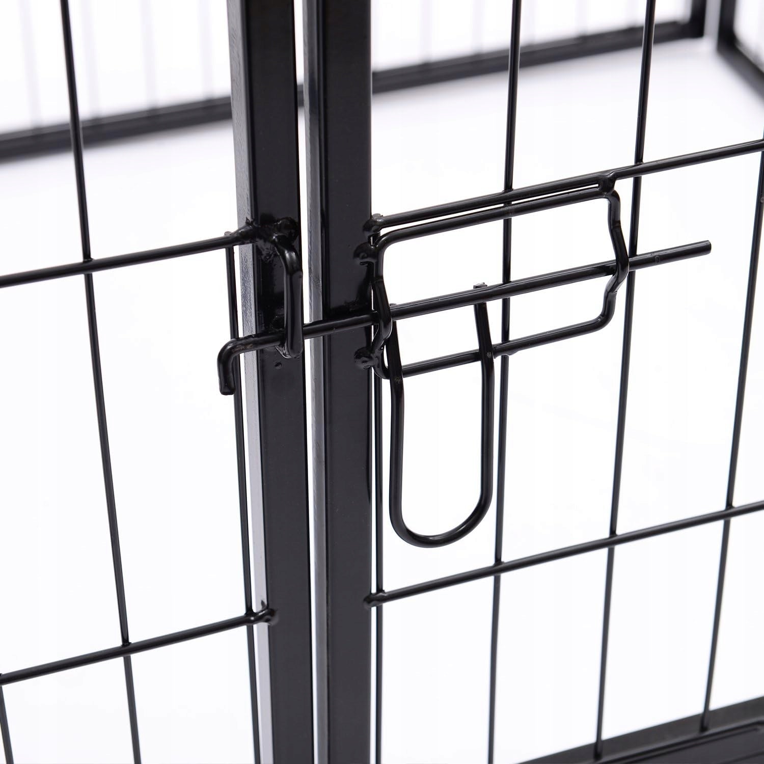 Metal Playpen Cage Cat Runway for Rabbit Cat Dog 60 x 80 cm WITHOUT THRESHOLD Trade name 8 MODUŁÓW Wytrzymała Możliwość złożenia Wybieg