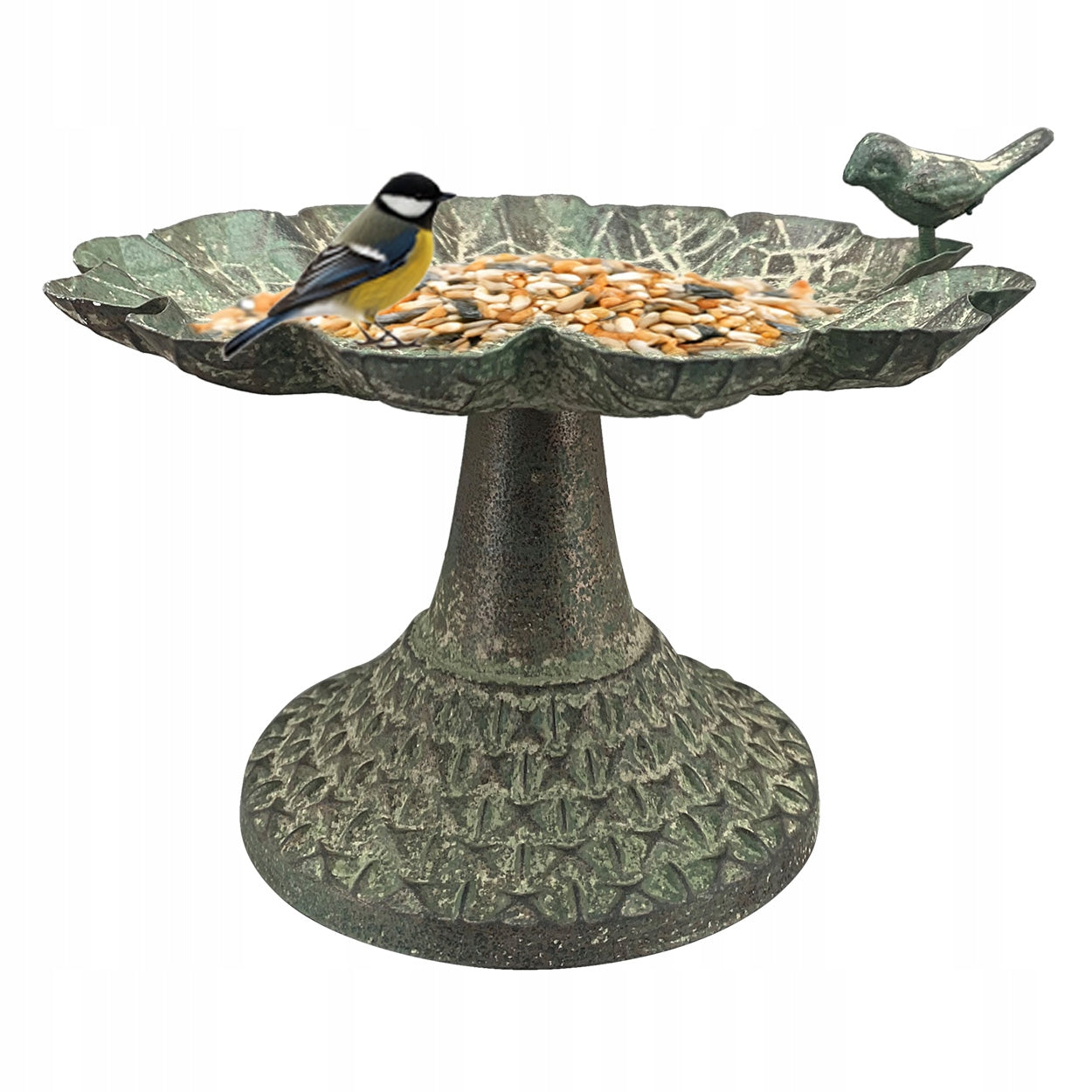 Metal Retro Bird Drinker on Leg 13 cm Drinker Feeder Bathtub Manufacturer Exner