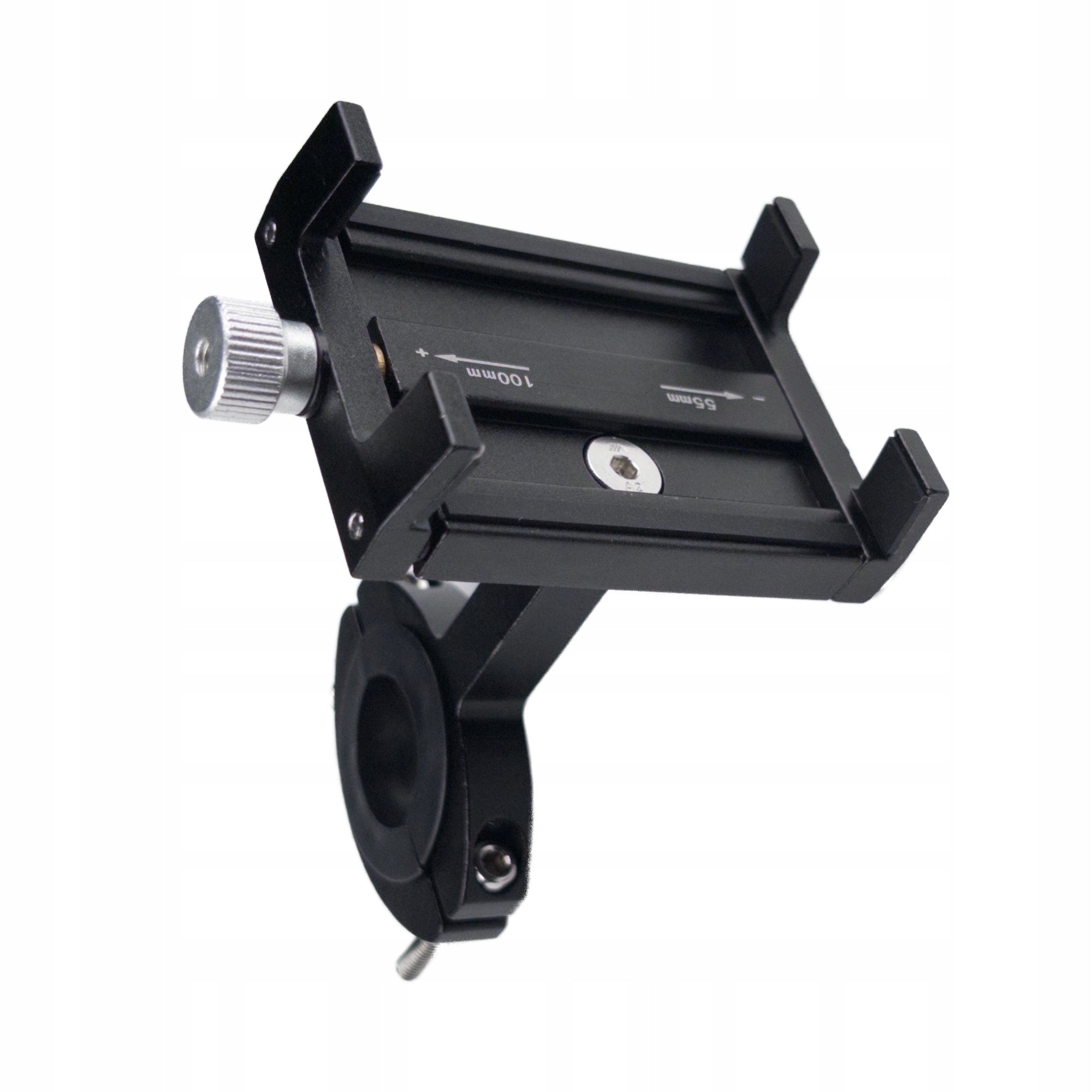 Metal STRONG scooter phone holder, handlebar mount, black, Resa Brand no brand