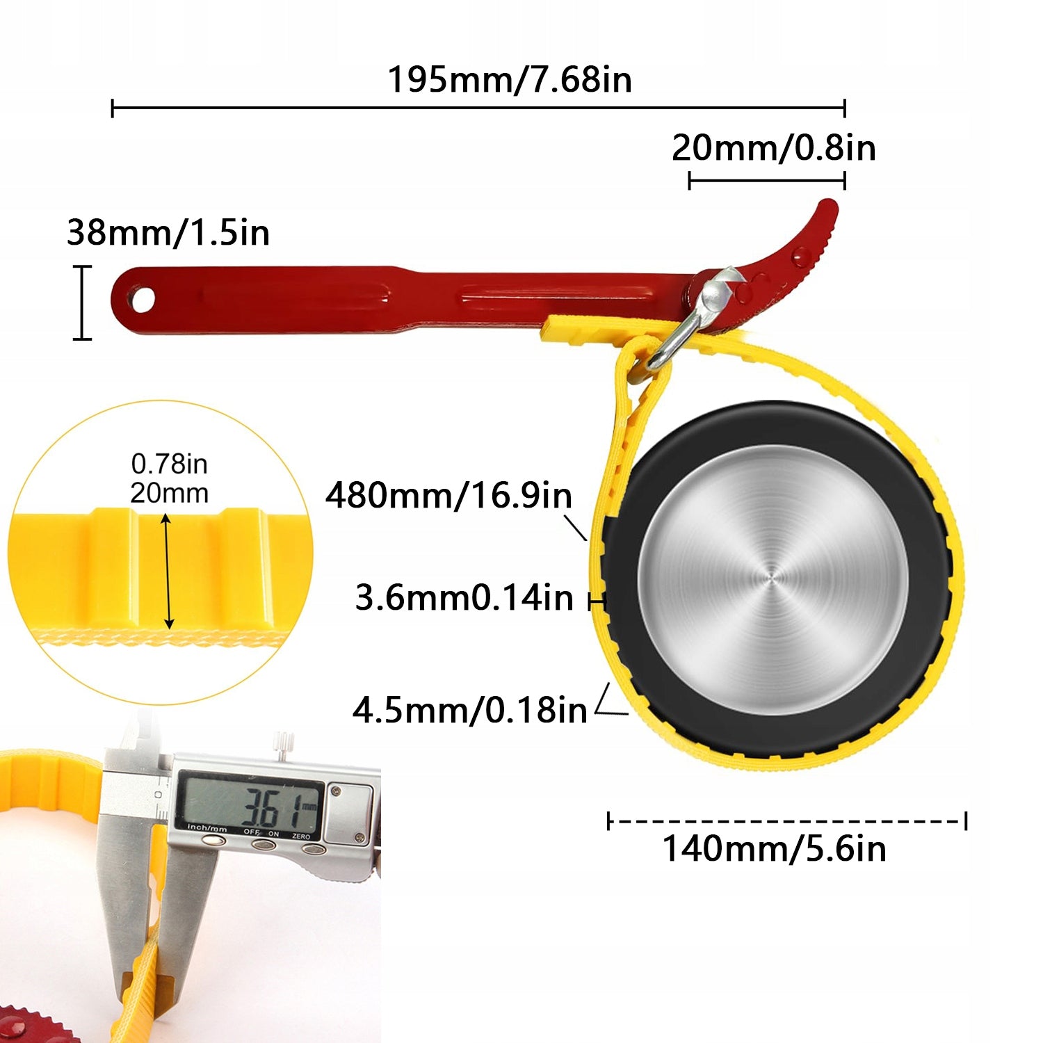 Metal Water Filter Wrench 10 20 Inch Body Cartridge Replacement Key type adjustable