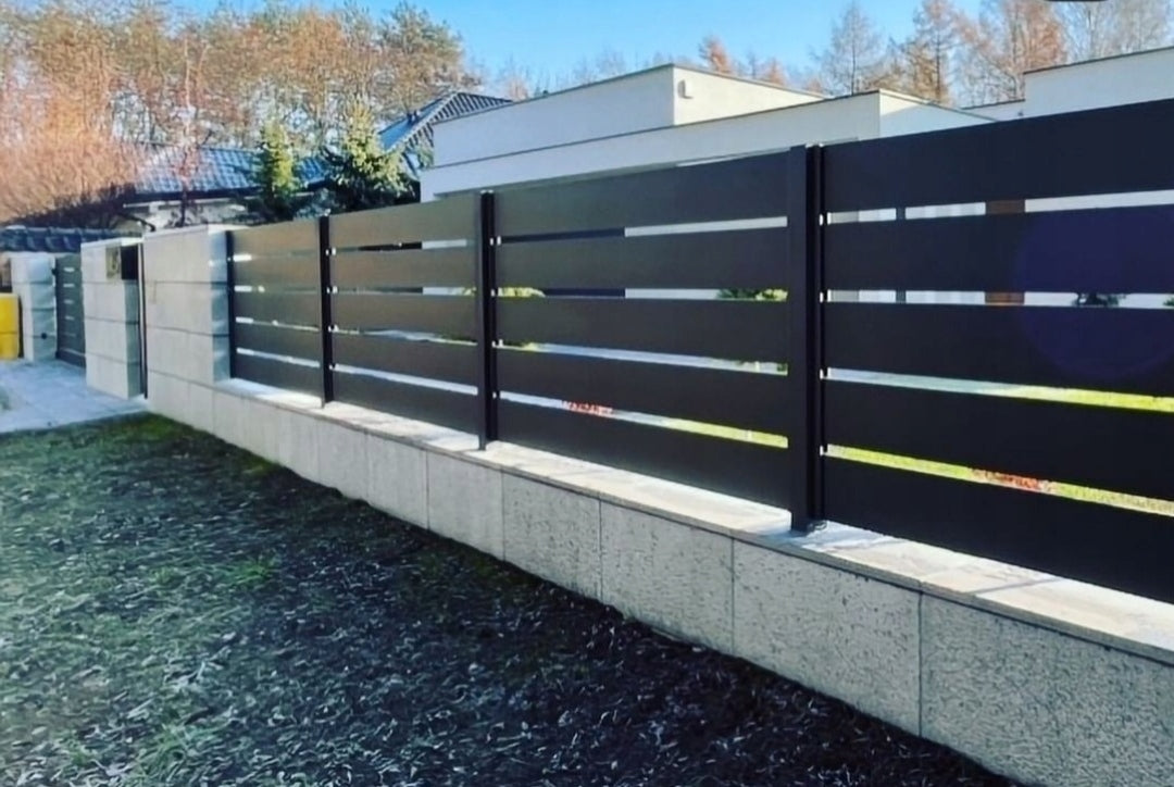 Metal bars profil 200x20 1,5mm painted for panel fence Length 1 m