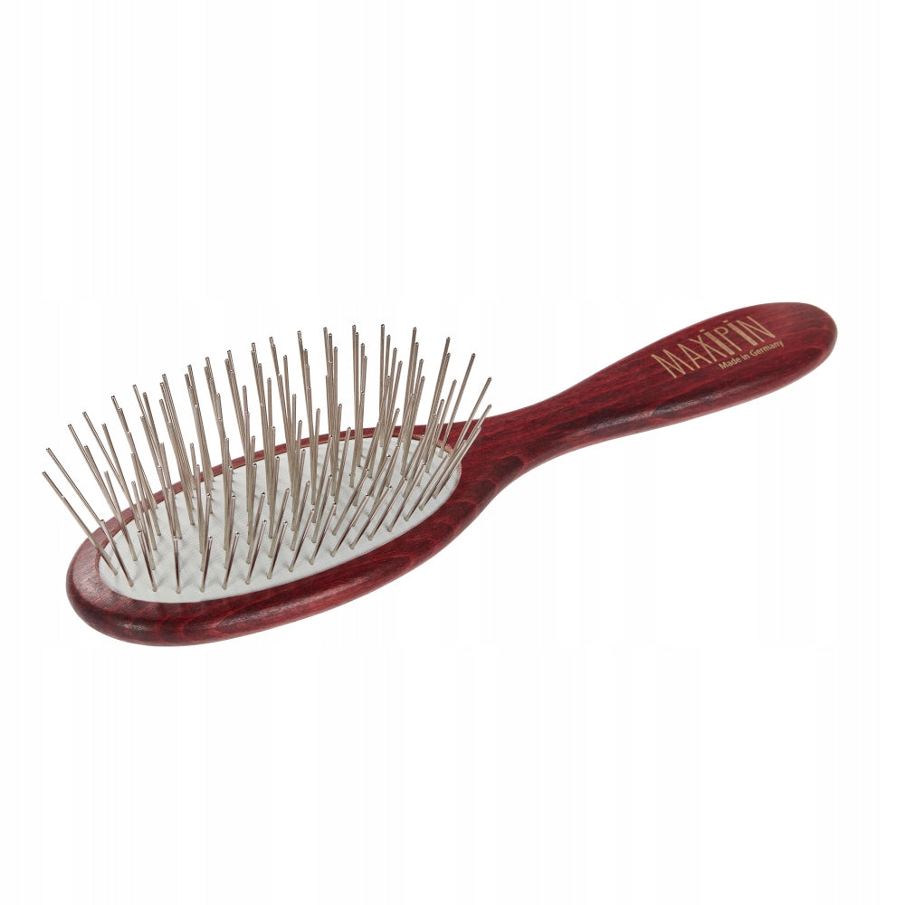 Metal brush Maxi Pin oval 27 mm for long-haired dog small
