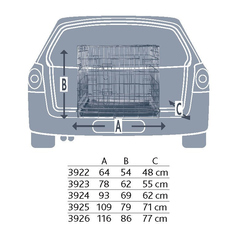 Metal cage Trixie large dog 62 x 93 x 69 cm Brand Trixie