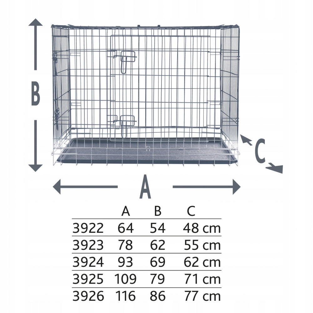 Metal cage Trixie large dog 62 x 93 x 69 cm Kind cage