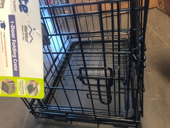 Metal cage playpen with floor for dog Mid West 58 x 35 x 41cm read description Product width 35 cm
