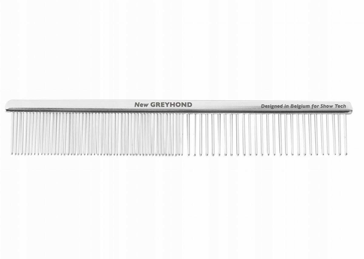 Metal comb with mixed tooth spacing, 14 cm - by Show Tech