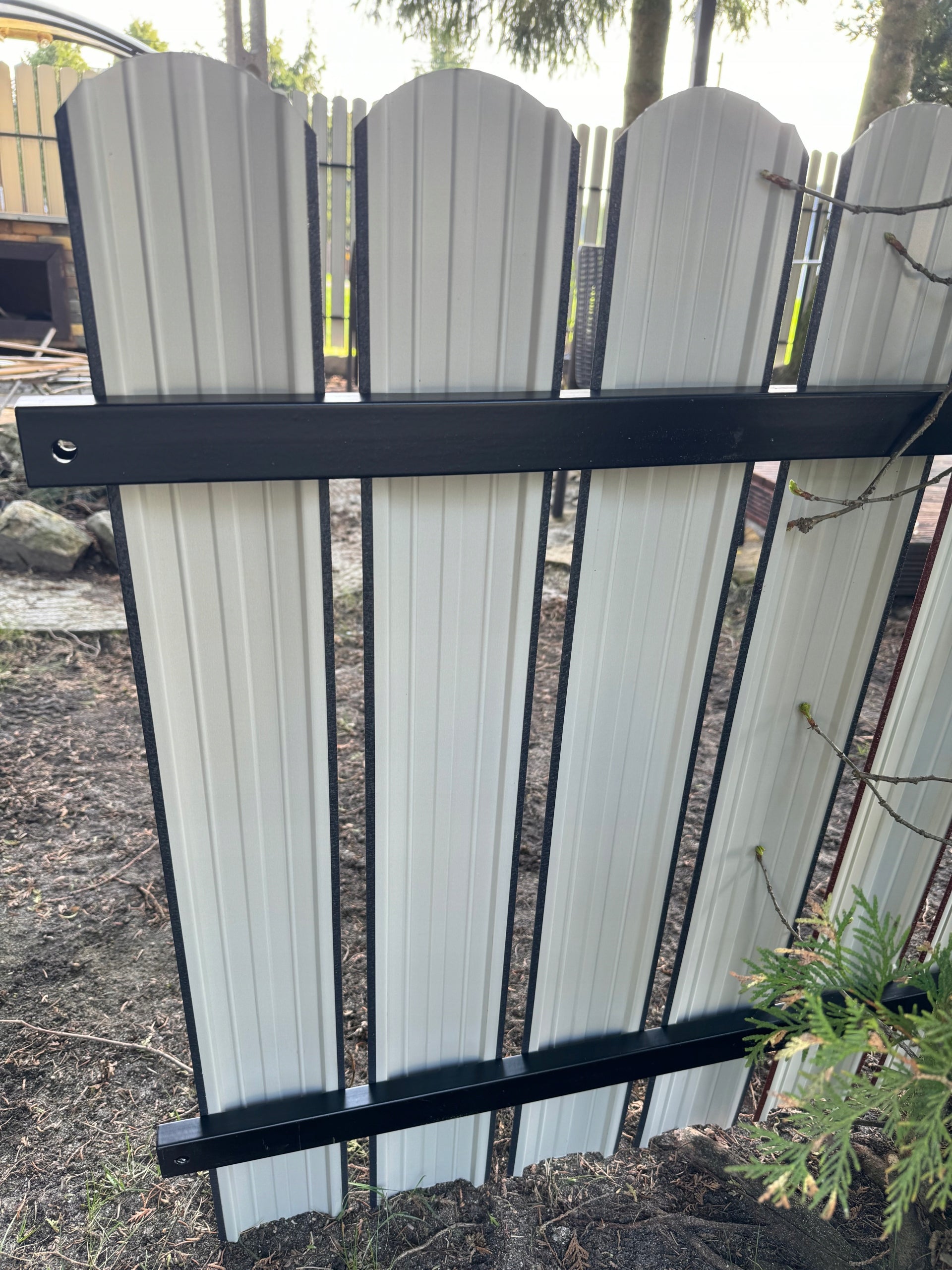 Metal fence bar mat Graphite long from 145 to 200cm to size Brand no brand
